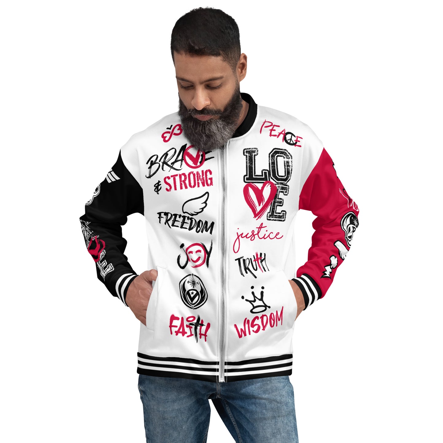 V-Varsity Bomber Jacket