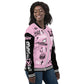 V-Varsity Bomber Jacket Pink