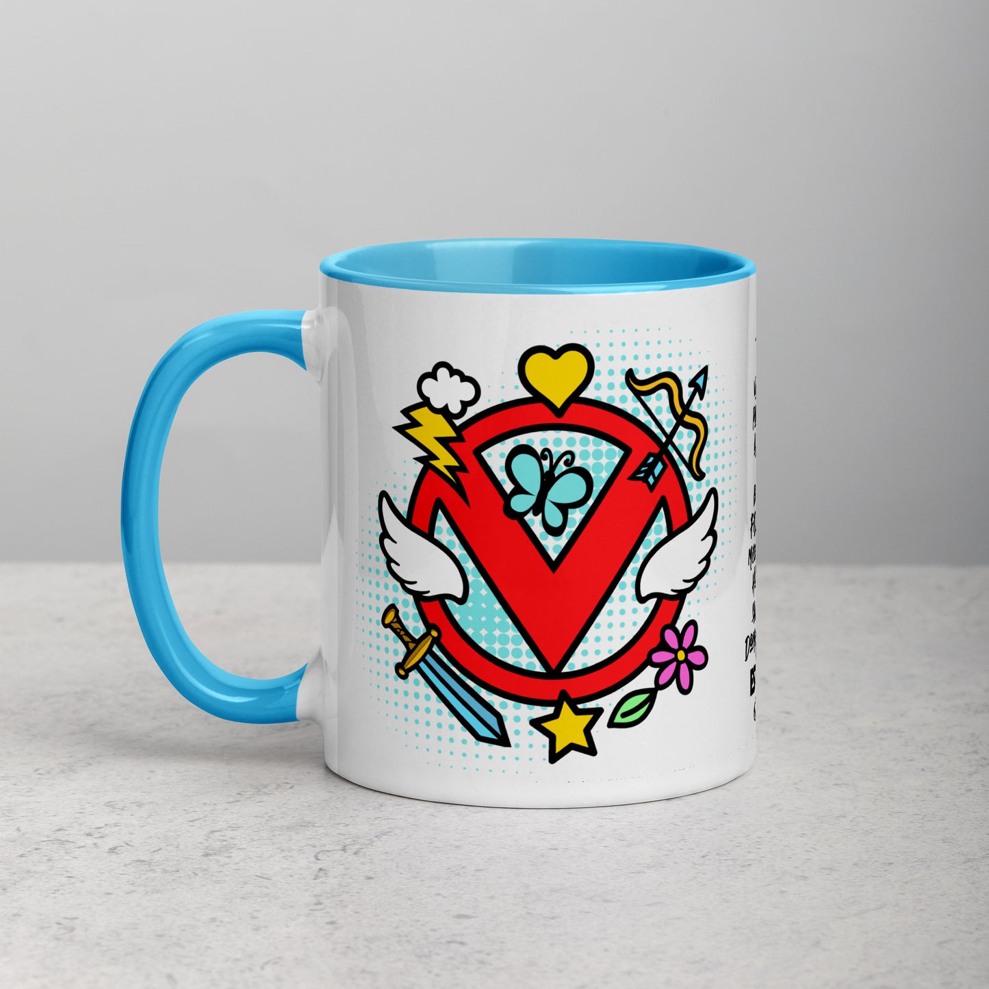 V-RED Mug con Color Interior