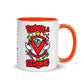 Brave & Strong Mug with Color Inside 11oz