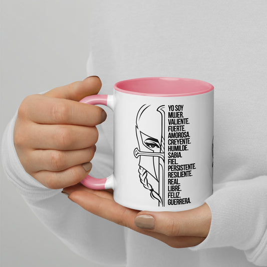 Brave Woman's Mug with Color Inside 11oz (ES)