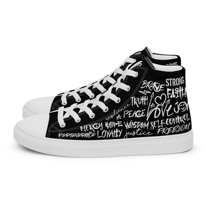 "Virtues Graffiti" High Top Shoes