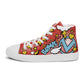 "Brave & Strong" Hero Red Women's High Top Shoes