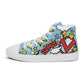 "Brave & Strong" Sky Blue Women's High Top Shoes