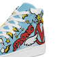 "Brave & Strong" Sky Blue Women's High Top Shoes